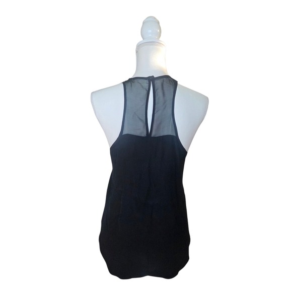 Emerson Thorpe 100% Silk Mesh Tank XS Made in USA Sheer Minimalist Noir GothCore - Picture 2 of 7